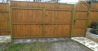 Купить распашные ворота деревянные Сокол, цена от 2792 руб.