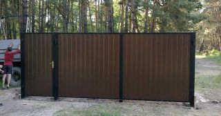 Купить распашные ворота из профнастила Сокол, цена от 2792 руб.